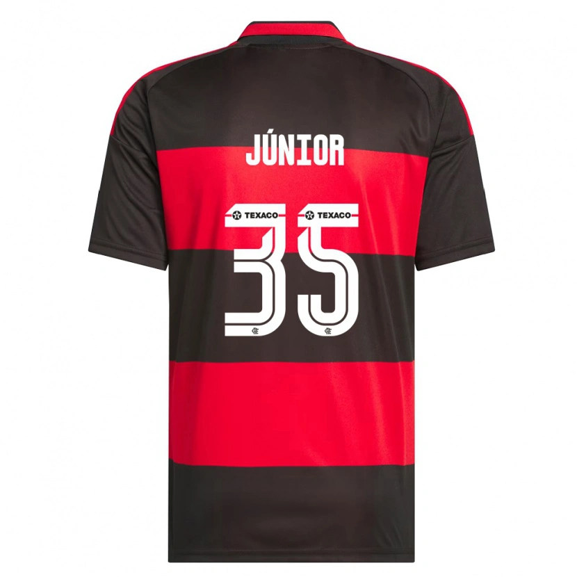 Danxen Niño Camiseta Kaylaine Júnior #35 Rojo Negro Blanco 1ª Equipación 2026/27 La Camisa México