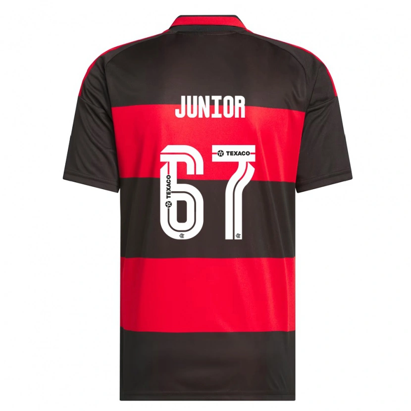 Danxen Niño Camiseta Kaio Junior #67 Rojo Negro Blanco 1ª Equipación 2026/27 La Camisa México