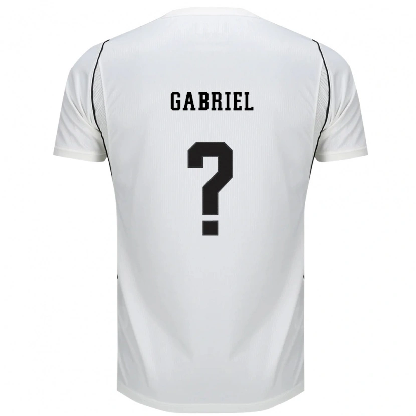Danxen Niño Camiseta Gabriel #0 Blanco Negro Rojo 1ª Equipación 2026/27 La Camisa México