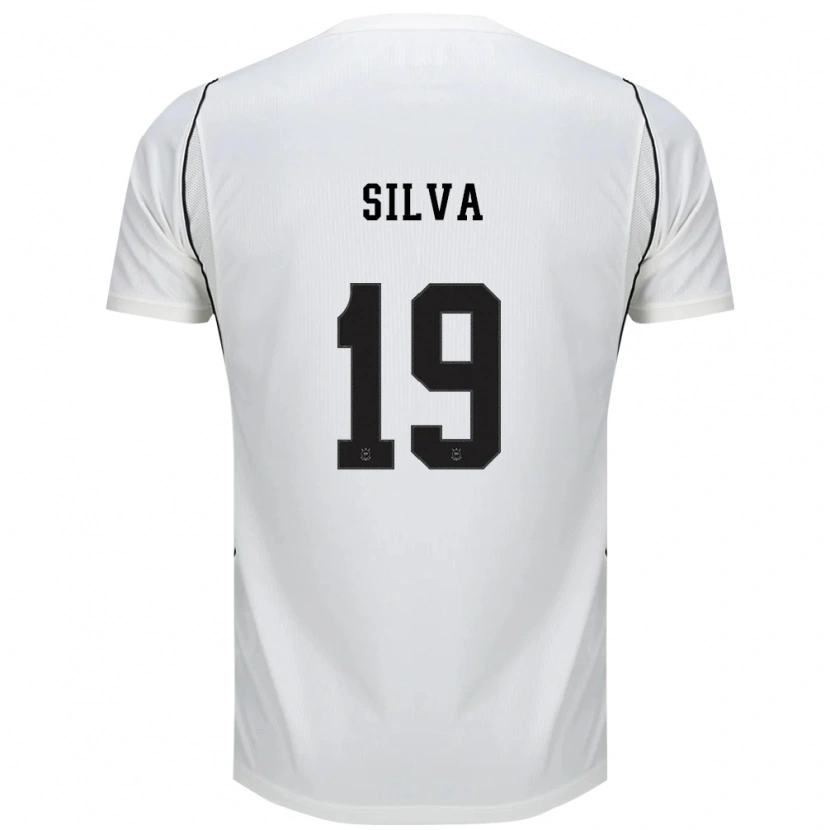 Danxen Niño Camiseta Gustavo Silva #19 Blanco Negro Rojo 1ª Equipación 2026/27 La Camisa México