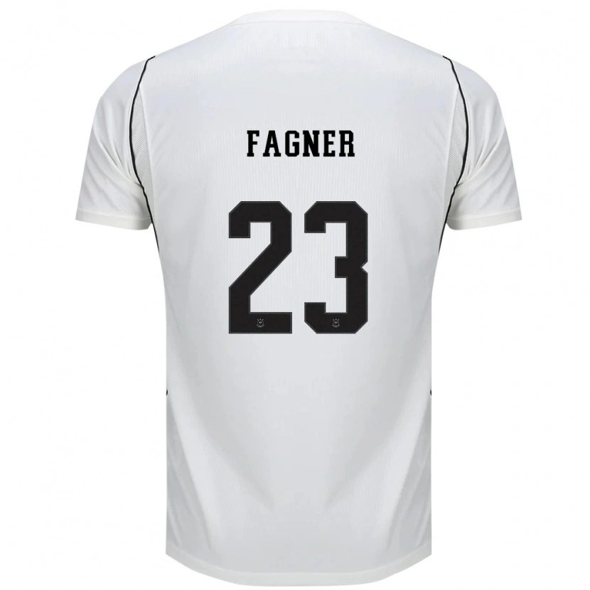 Danxen Niño Camiseta Fagner #23 Blanco Negro Rojo 1ª Equipación 2026/27 La Camisa México