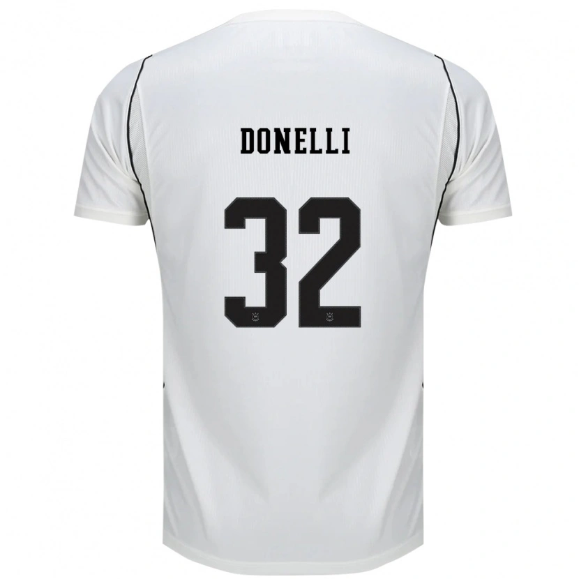 Danxen Niño Camiseta Matheus Donelli #32 Blanco Negro Rojo 1ª Equipación 2026/27 La Camisa México
