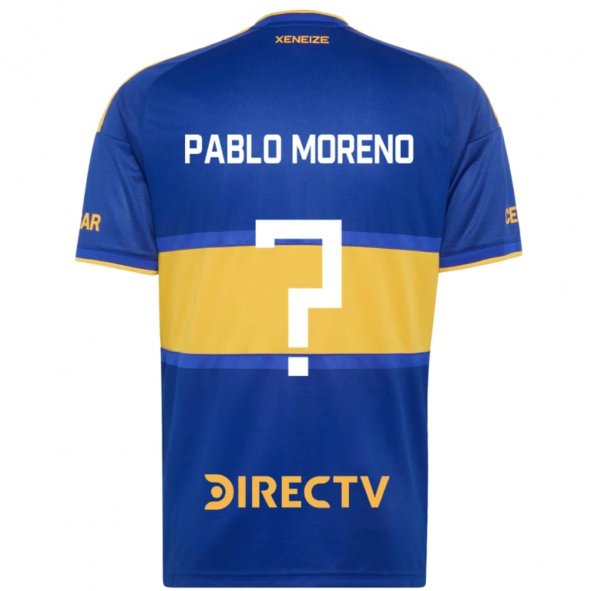 Danxen Niño Camiseta Juan Pablo Moreno #0 Azul Real Amarillo 1ª Equipación 2026/27 La Camisa México