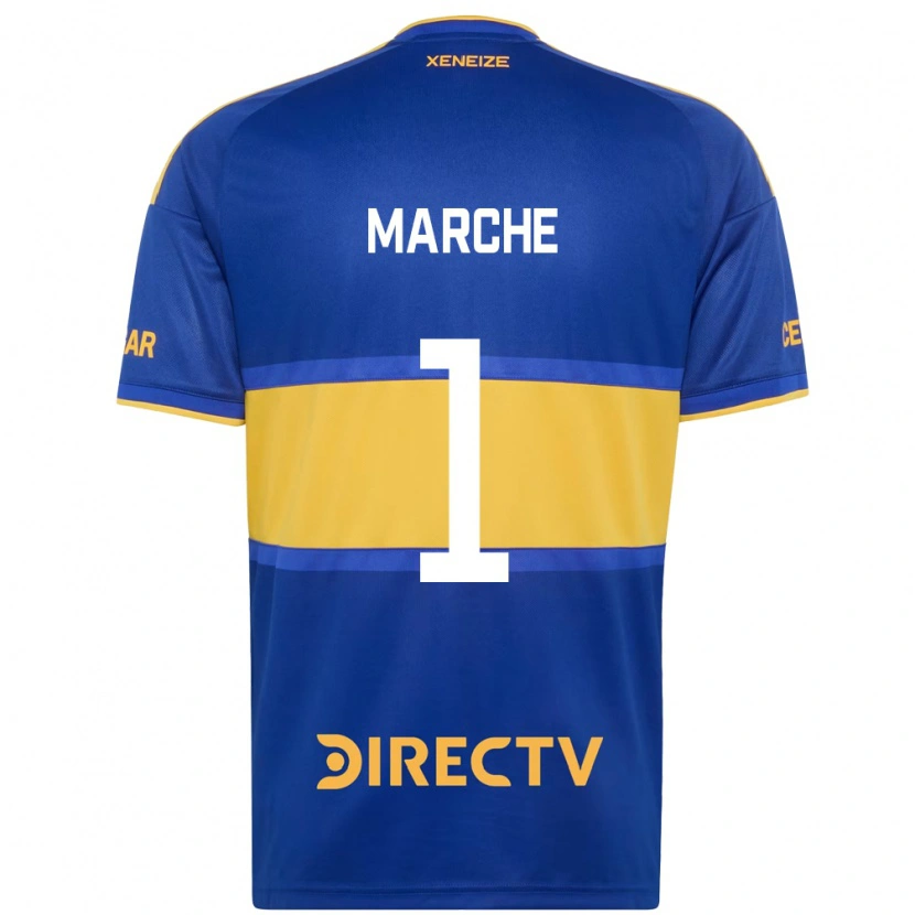 Danxen Niño Camiseta Agustín Marchesín #1 Azul Real Amarillo 1ª Equipación 2026/27 La Camisa México