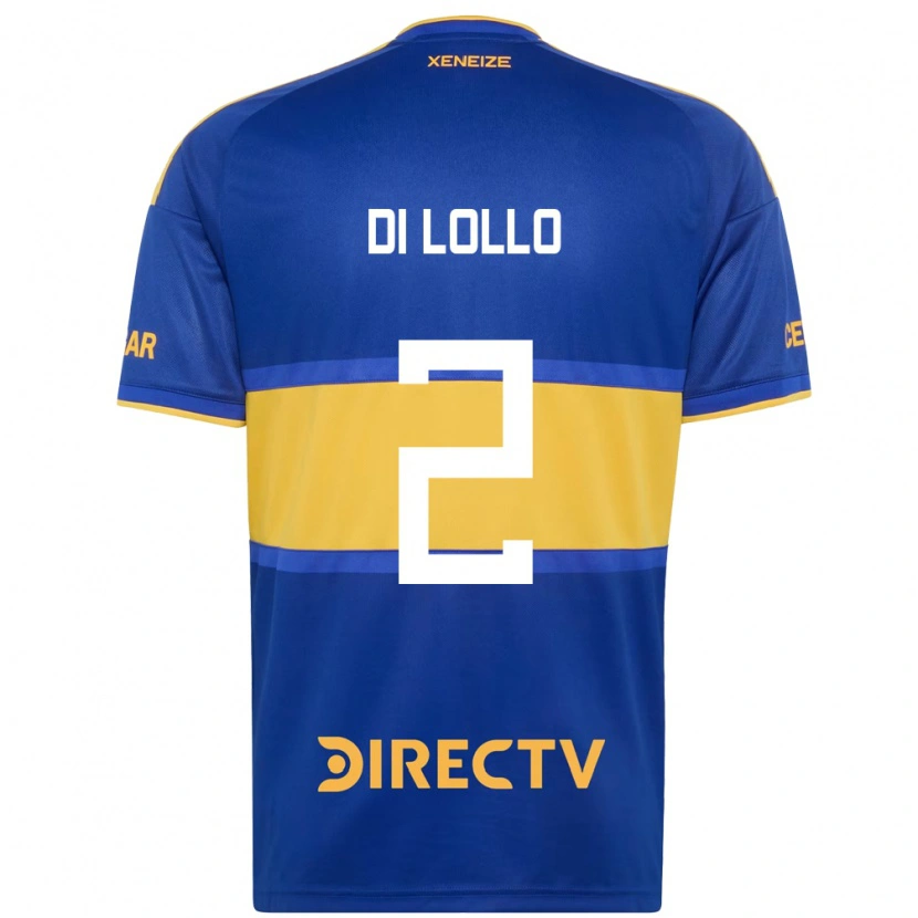 Danxen Niño Camiseta Lautaro Di Lollo #2 Azul Real Amarillo 1ª Equipación 2026/27 La Camisa México