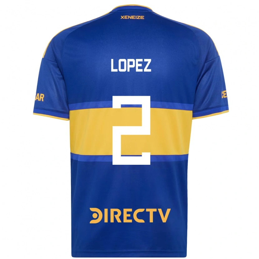 Danxen Niño Camiseta Lisandro Lopez #2 Azul Real Amarillo 1ª Equipación 2026/27 La Camisa México