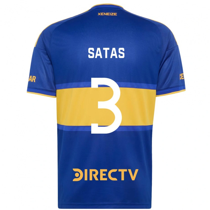 Danxen Niño Camiseta Matías Satas #3 Azul Real Amarillo 1ª Equipación 2026/27 La Camisa México