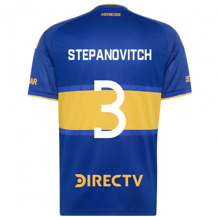 Danxen Niño Camiseta Nicolás Stepanovitch #3 Azul Real Amarillo 1ª Equipación 2026/27 La Camisa México