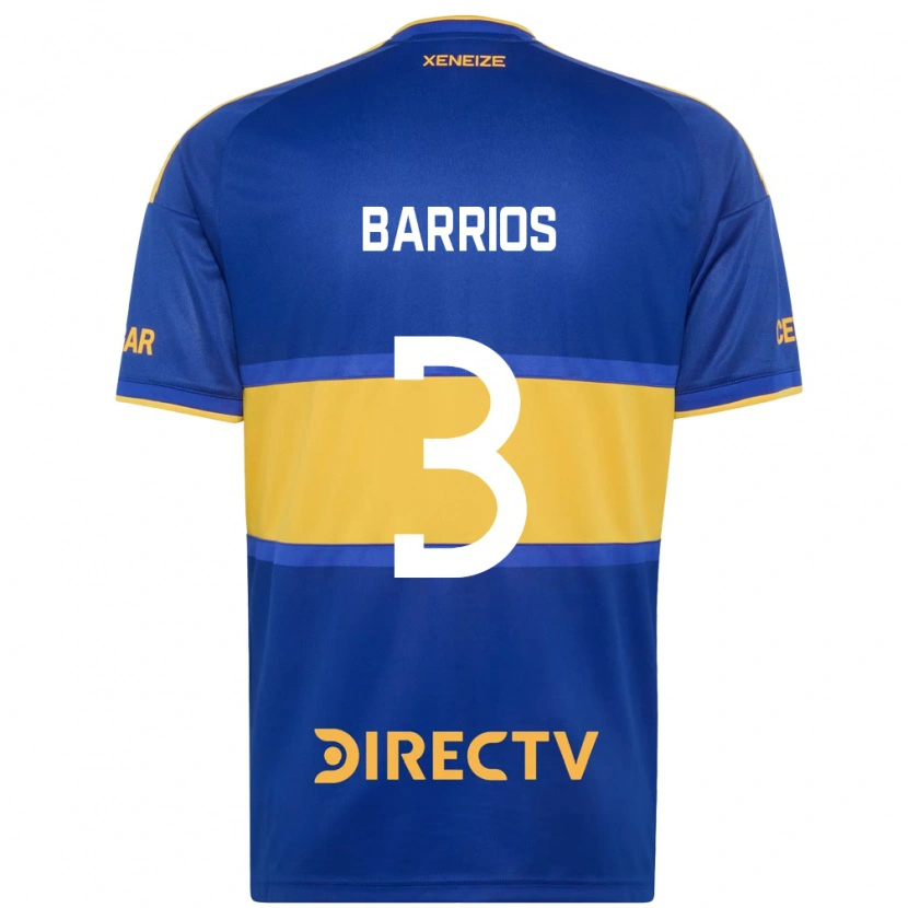 Danxen Niño Camiseta Gabriela Barrios #3 Azul Real Amarillo 1ª Equipación 2026/27 La Camisa México
