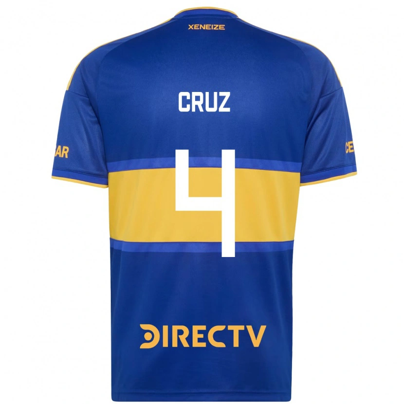 Danxen Niño Camiseta Julieta Cruz #4 Azul Real Amarillo 1ª Equipación 2026/27 La Camisa México