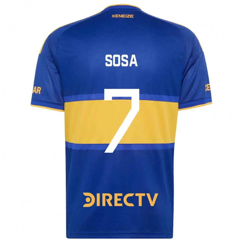 Danxen Niño Camiseta Elián Sosa #7 Azul Real Amarillo 1ª Equipación 2026/27 La Camisa México