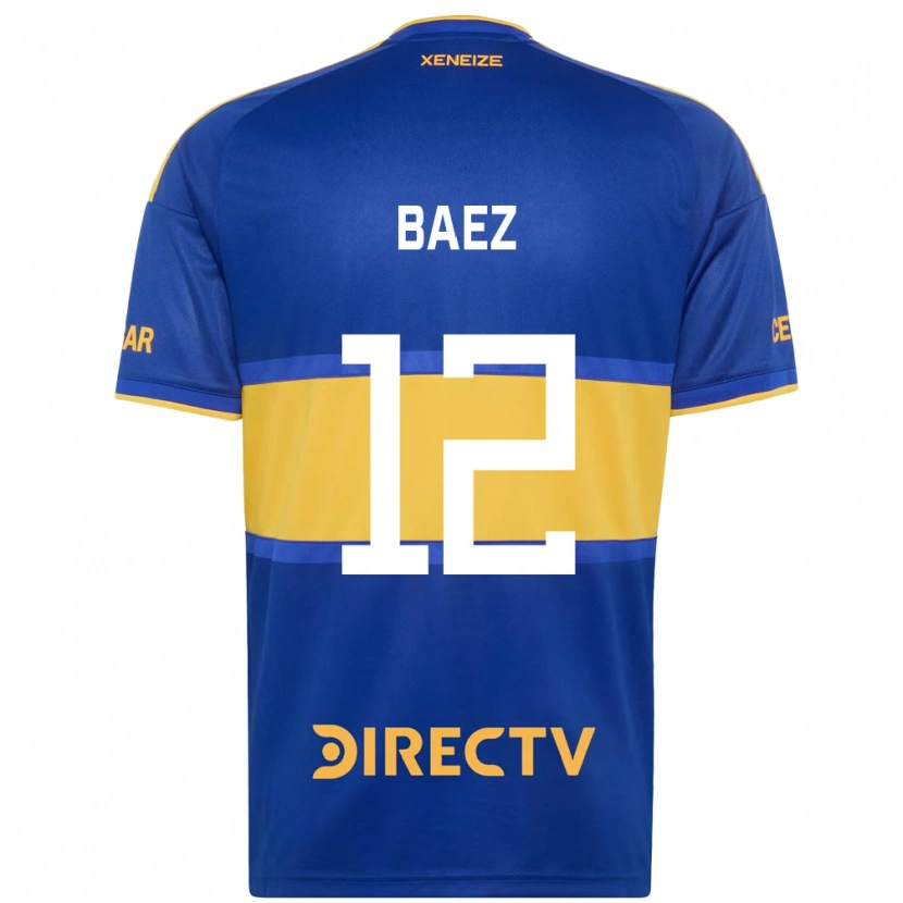 Danxen Niño Camiseta Tomás Baez #12 Azul Real Amarillo 1ª Equipación 2026/27 La Camisa México