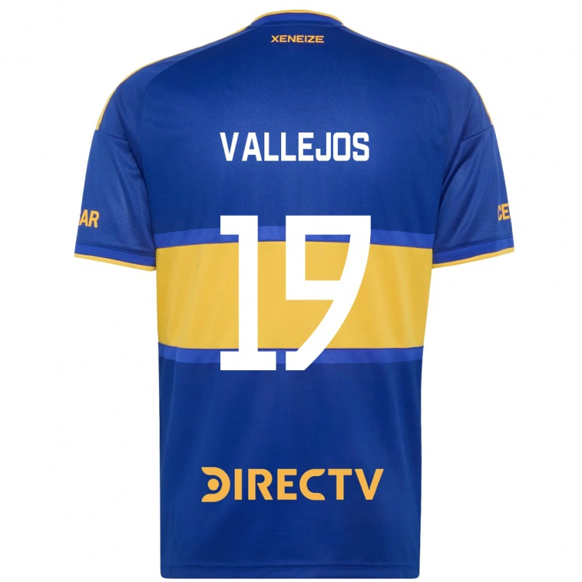 Danxen Niño Camiseta Fabiana Vallejos #19 Azul Real Amarillo 1ª Equipación 2026/27 La Camisa México
