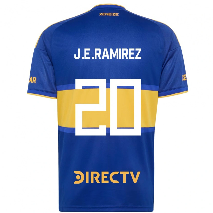 Danxen Niño Camiseta Juan Edgardo Ramirez #20 Azul Real Amarillo 1ª Equipación 2026/27 La Camisa México