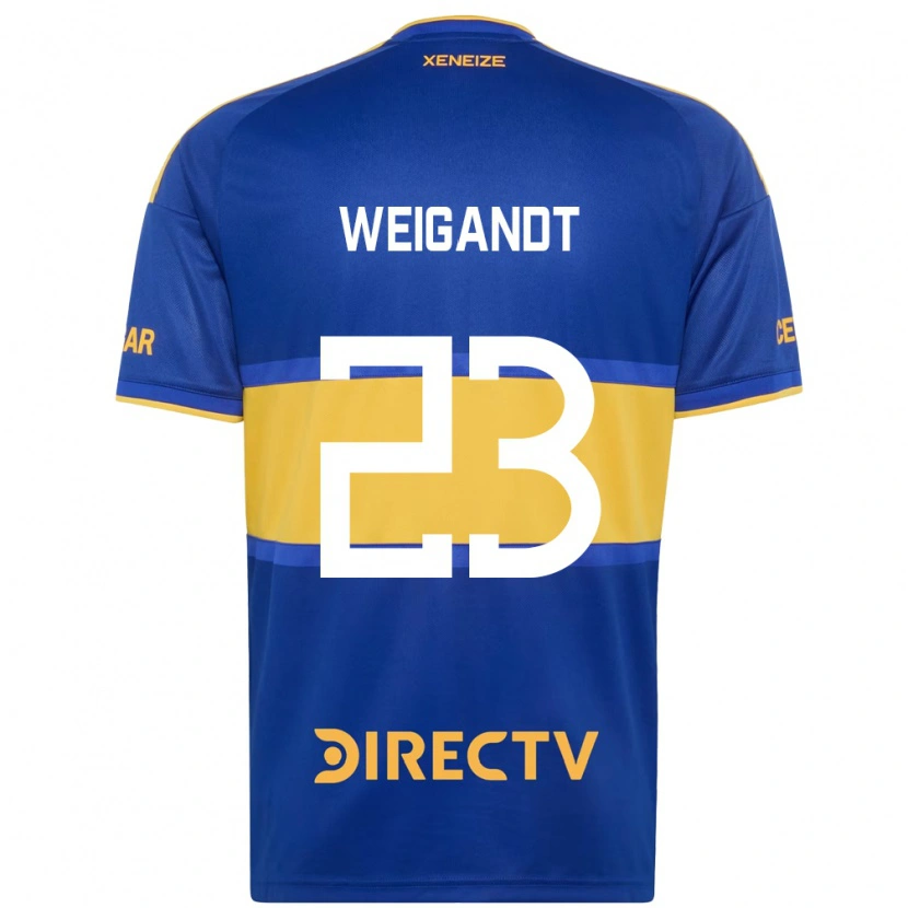 Danxen Niño Camiseta Marcelo Weigandt #23 Azul Real Amarillo 1ª Equipación 2026/27 La Camisa México