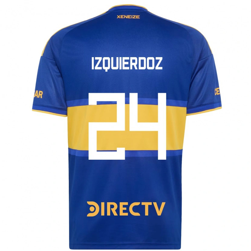Danxen Niño Camiseta Carlos Izquierdoz #24 Azul Real Amarillo 1ª Equipación 2026/27 La Camisa México