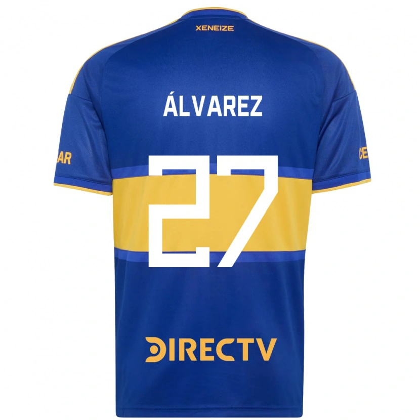 Danxen Niño Camiseta Violeta Álvarez #27 Azul Real Amarillo 1ª Equipación 2026/27 La Camisa México