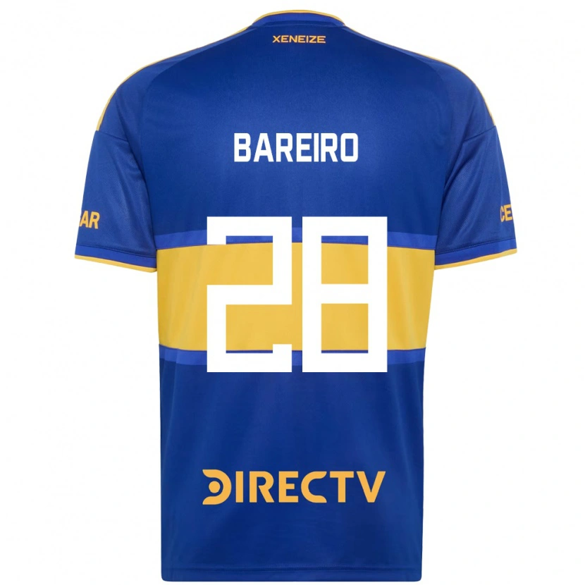 Danxen Niño Camiseta Adam Bareiro #28 Azul Real Amarillo 1ª Equipación 2026/27 La Camisa México