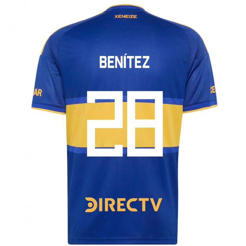 Danxen Niño Camiseta Yazmín Benítez #28 Azul Real Amarillo 1ª Equipación 2026/27 La Camisa México