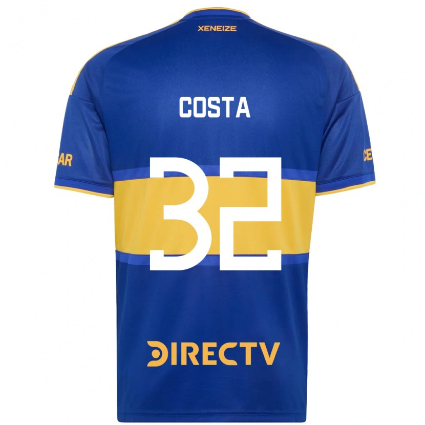 Danxen Niño Camiseta Ayrton Costa #32 Azul Real Amarillo 1ª Equipación 2026/27 La Camisa México