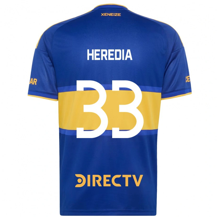 Danxen Niño Camiseta Agustín Heredia #33 Azul Real Amarillo 1ª Equipación 2026/27 La Camisa México