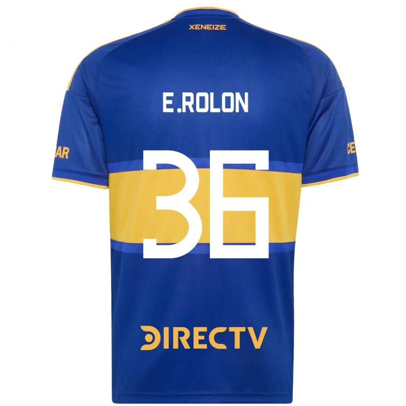 Danxen Niño Camiseta Esteban Rolon #36 Azul Real Amarillo 1ª Equipación 2026/27 La Camisa México