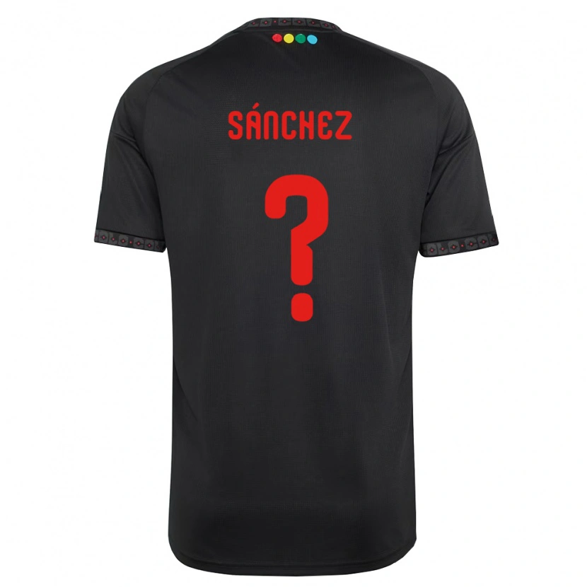 Danxen Niño Camiseta Bastian Sánchez #0 Negro Rojo 2ª Equipación 2026/27 La Camisa México