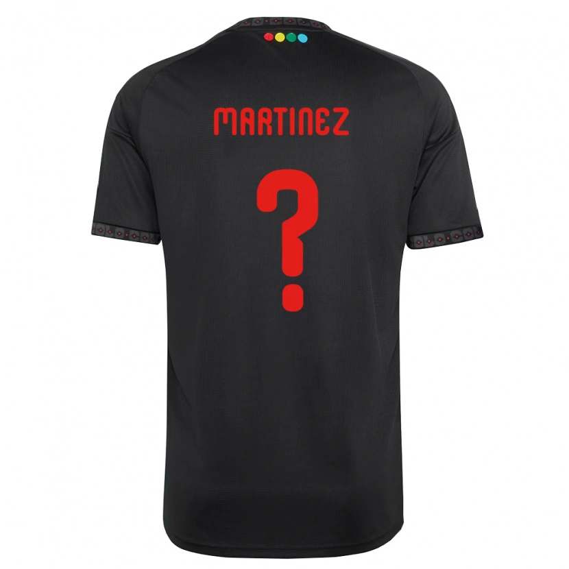 Danxen Niño Camiseta Ivan Martinez #0 Negro Rojo 2ª Equipación 2026/27 La Camisa México