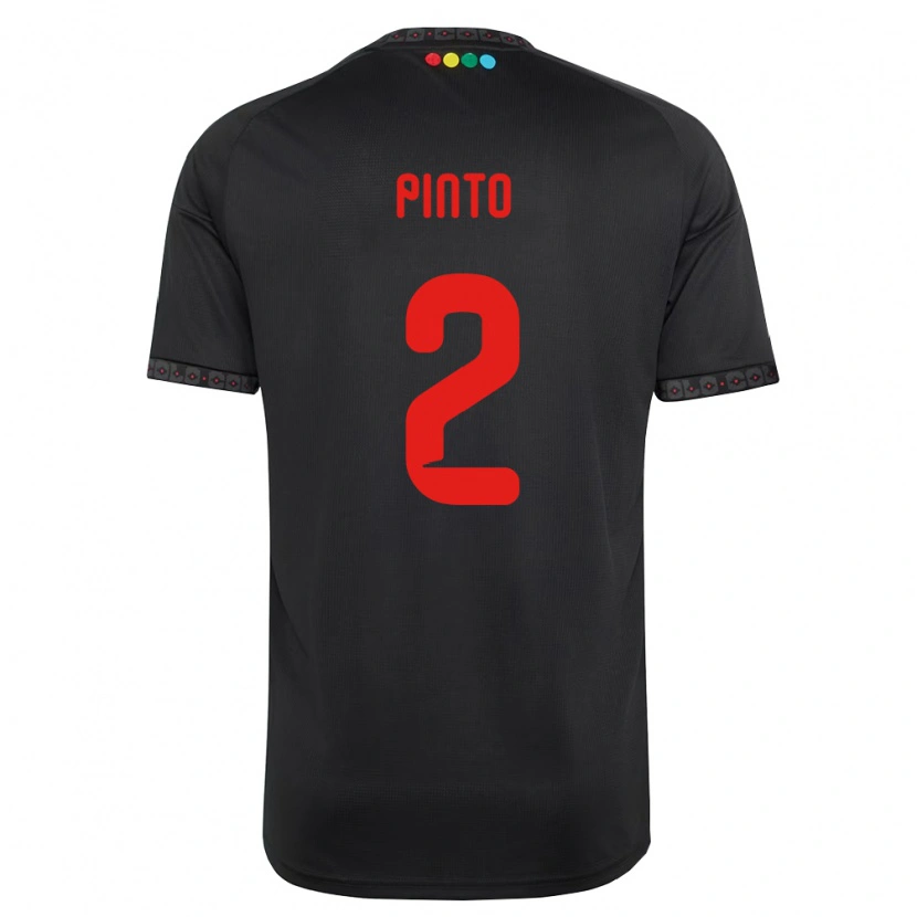 Danxen Niño Camiseta Matías Pinto #2 Negro Rojo 2ª Equipación 2026/27 La Camisa México