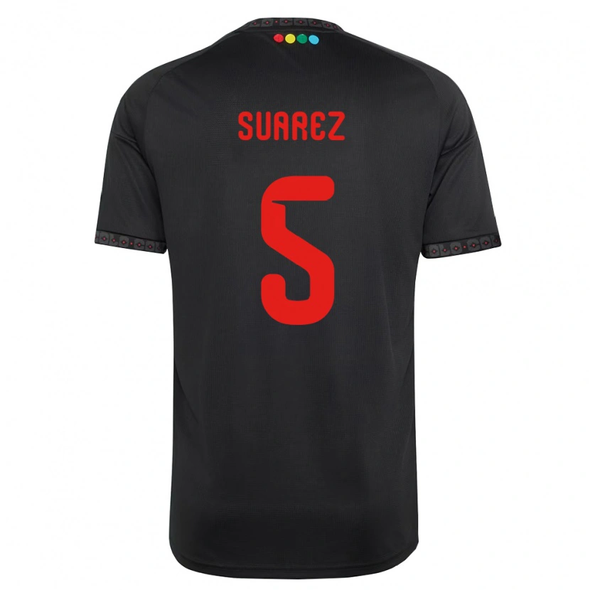Danxen Niño Camiseta Nicolás Suarez #5 Negro Rojo 2ª Equipación 2026/27 La Camisa México