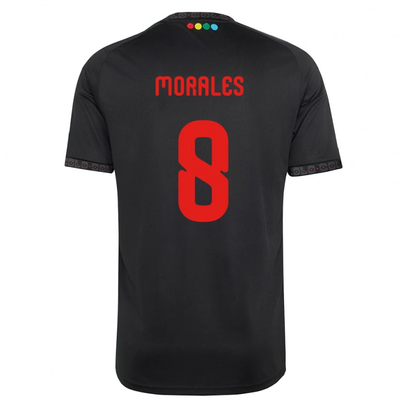 Danxen Niño Camiseta Cristopher Morales #8 Negro Rojo 2ª Equipación 2026/27 La Camisa México