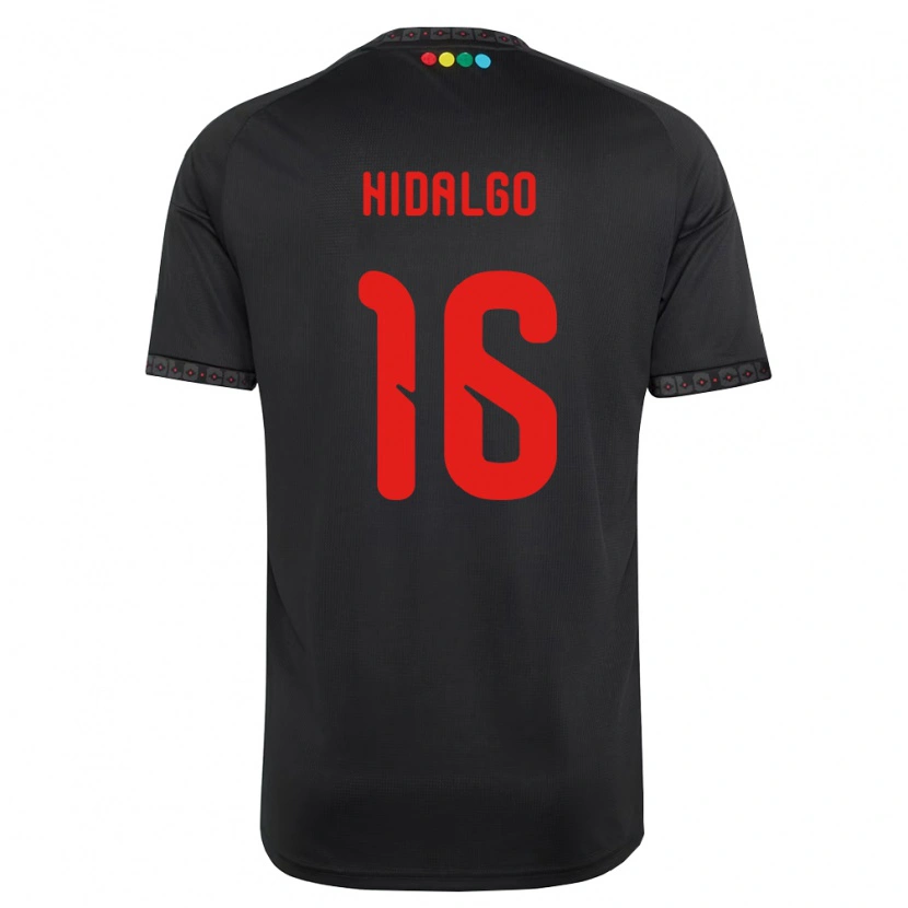 Danxen Niño Camiseta Fernanda Hidalgo #16 Negro Rojo 2ª Equipación 2026/27 La Camisa México