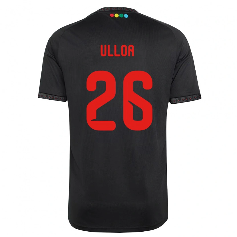 Danxen Niño Camiseta Diego Ulloa #26 Negro Rojo 2ª Equipación 2026/27 La Camisa México
