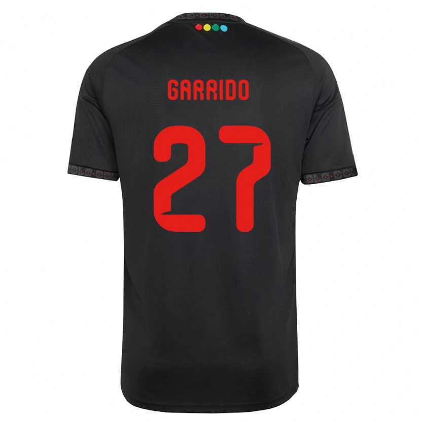 Danxen Niño Camiseta Franco Garrido #27 Negro Rojo 2ª Equipación 2026/27 La Camisa México
