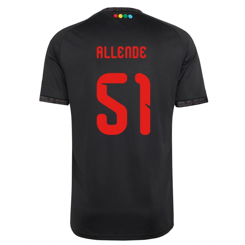 Danxen Niño Camiseta Pierre Allende #51 Negro Rojo 2ª Equipación 2026/27 La Camisa México