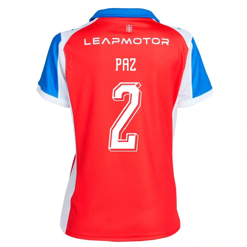 Danxen Niño Camiseta Nehuen Paz #2 Rojo Azul 2ª Equipación 2026/27 La Camisa México