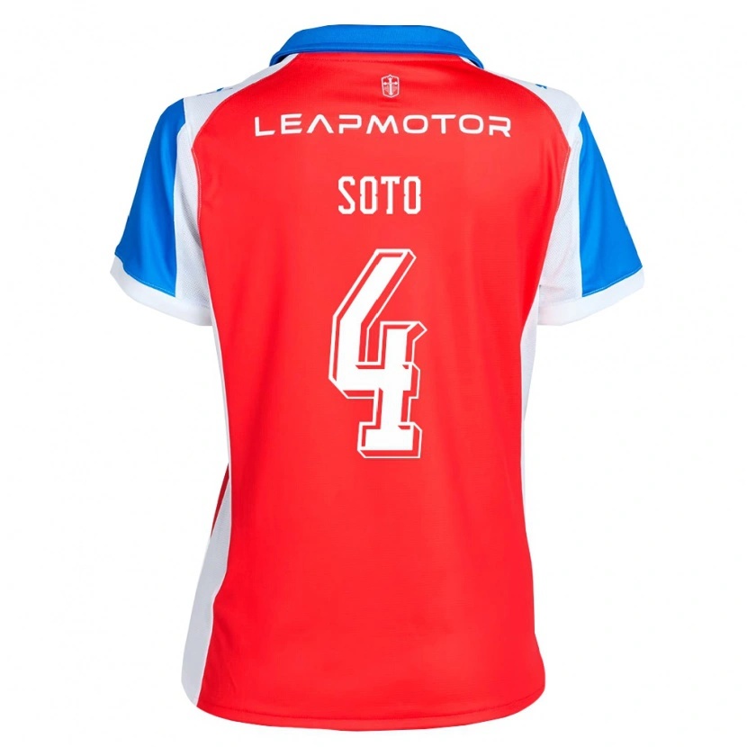 Danxen Niño Camiseta Guillermo Soto #4 Rojo Azul 2ª Equipación 2026/27 La Camisa México