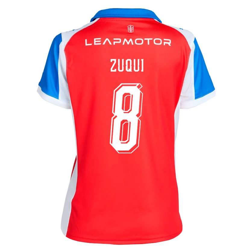 Danxen Niño Camiseta Fernando Zuqui #8 Rojo Azul 2ª Equipación 2026/27 La Camisa México