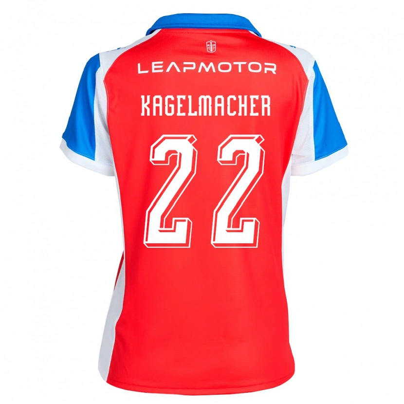 Danxen Niño Camiseta Gary Kagelmacher #22 Rojo Azul 2ª Equipación 2026/27 La Camisa México