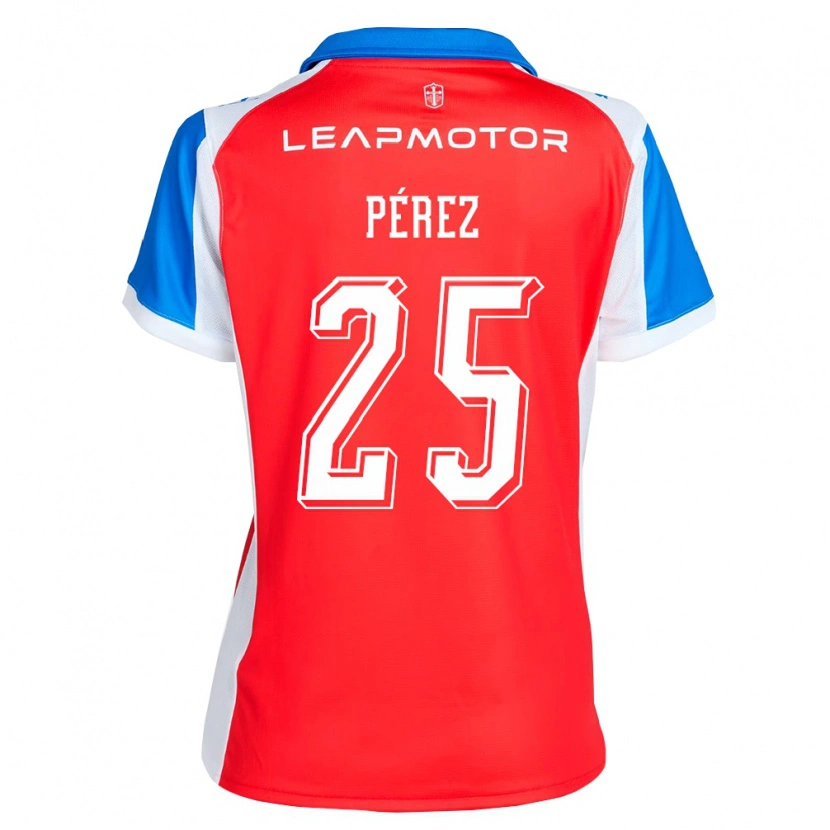 Danxen Niño Camiseta Sebastián Pérez #25 Rojo Azul 2ª Equipación 2026/27 La Camisa México