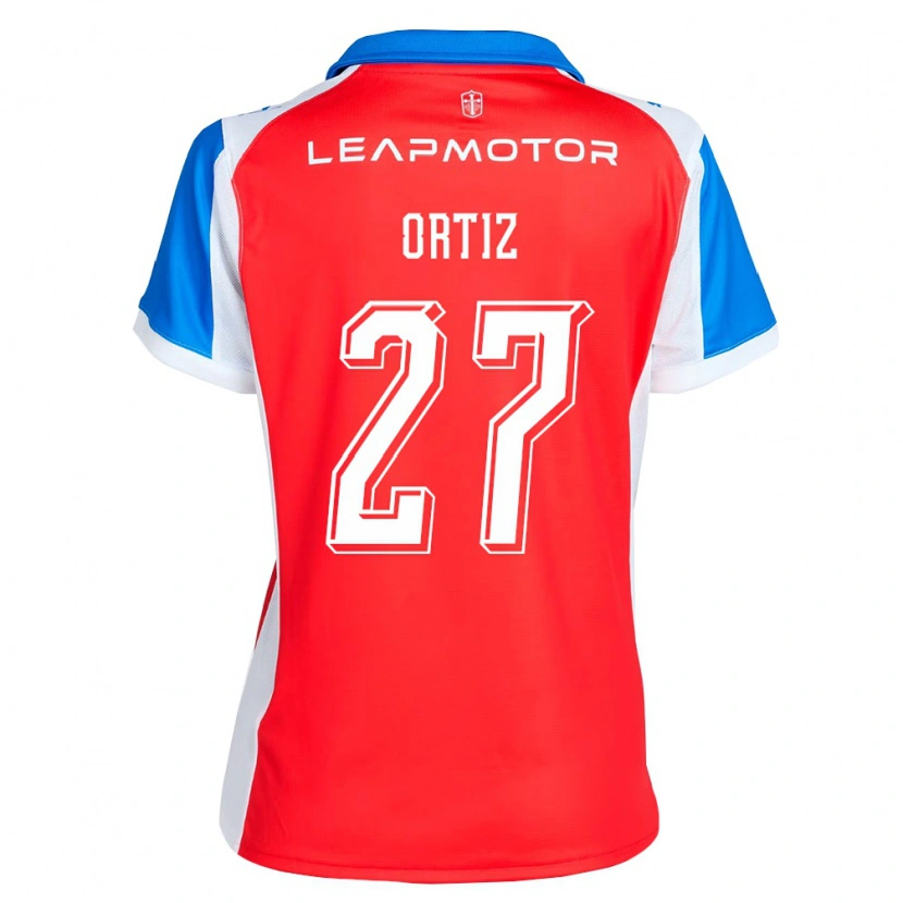 Danxen Niño Camiseta Jorge Ortiz #27 Rojo Azul 2ª Equipación 2026/27 La Camisa México