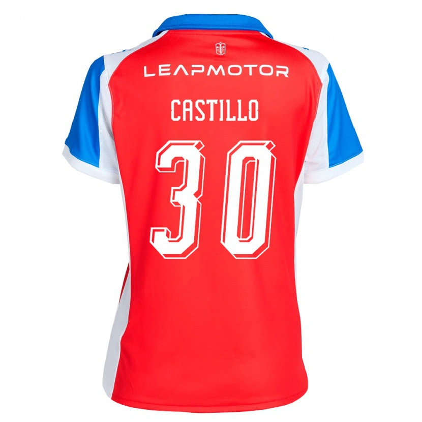 Danxen Niño Camiseta Nicolas Castillo #30 Rojo Azul 2ª Equipación 2026/27 La Camisa México