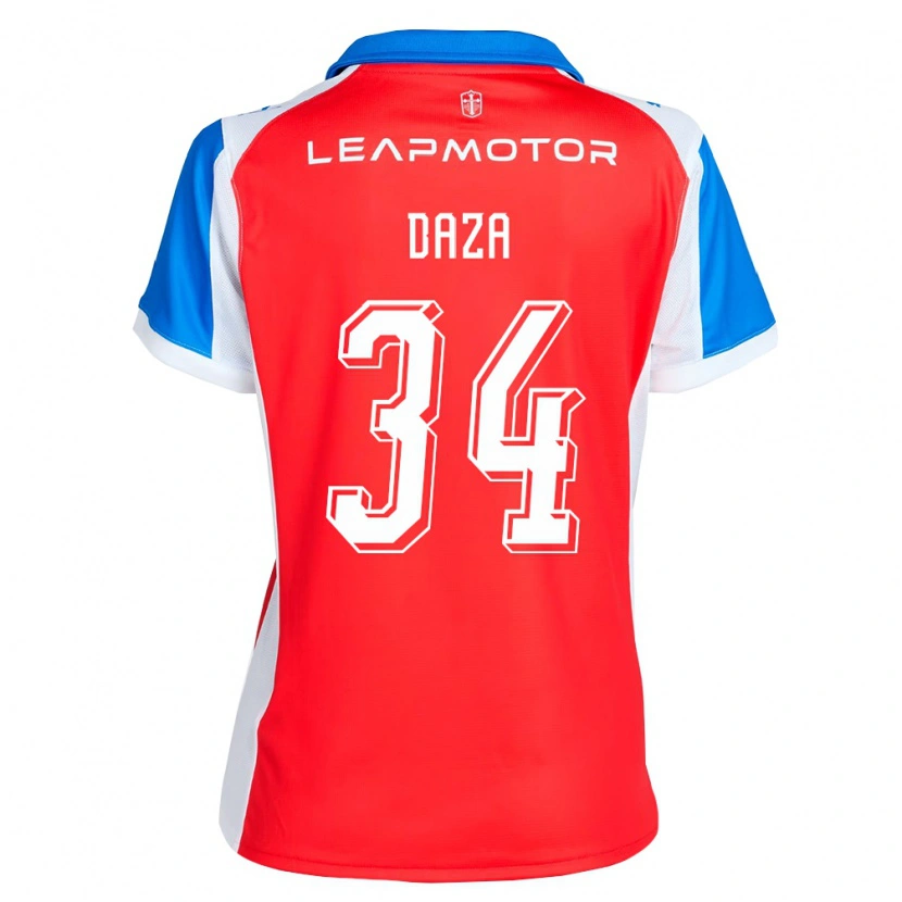 Danxen Niño Camiseta Francisco Daza #34 Rojo Azul 2ª Equipación 2026/27 La Camisa México