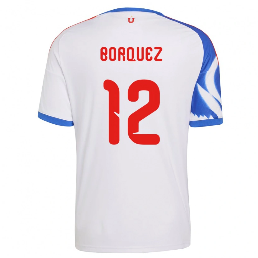 Danxen Niño Camiseta Gabriela Bórquez #12 Blanco Azul Marino 2ª Equipación 2026/27 La Camisa México