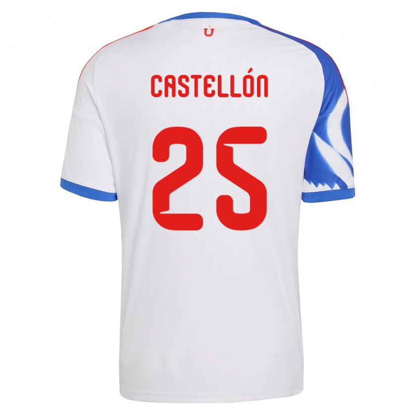 Danxen Niño Camiseta Gabriel Castellón #25 Blanco Azul Marino 2ª Equipación 2026/27 La Camisa México
