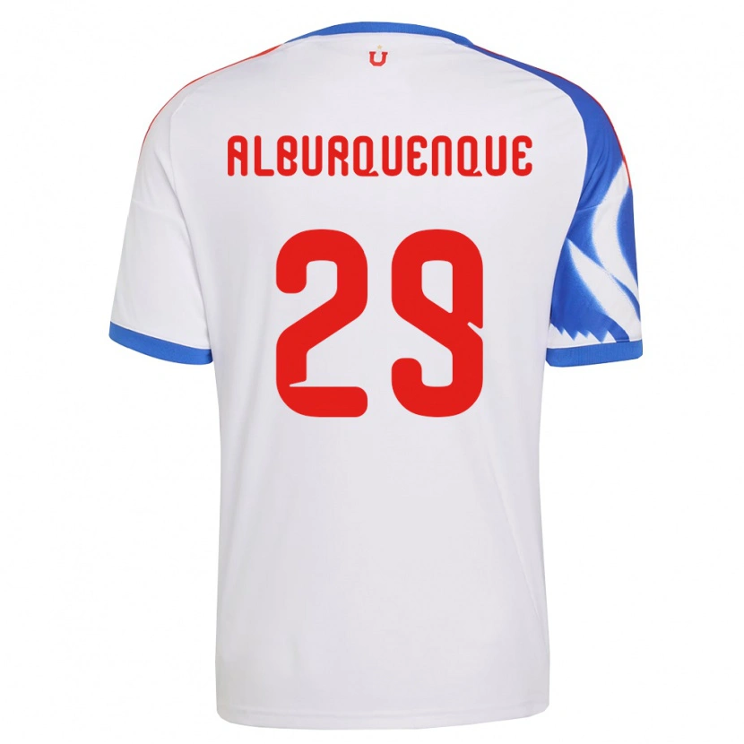 Danxen Niño Camiseta José Alburquenque #29 Blanco Azul Marino 2ª Equipación 2026/27 La Camisa México