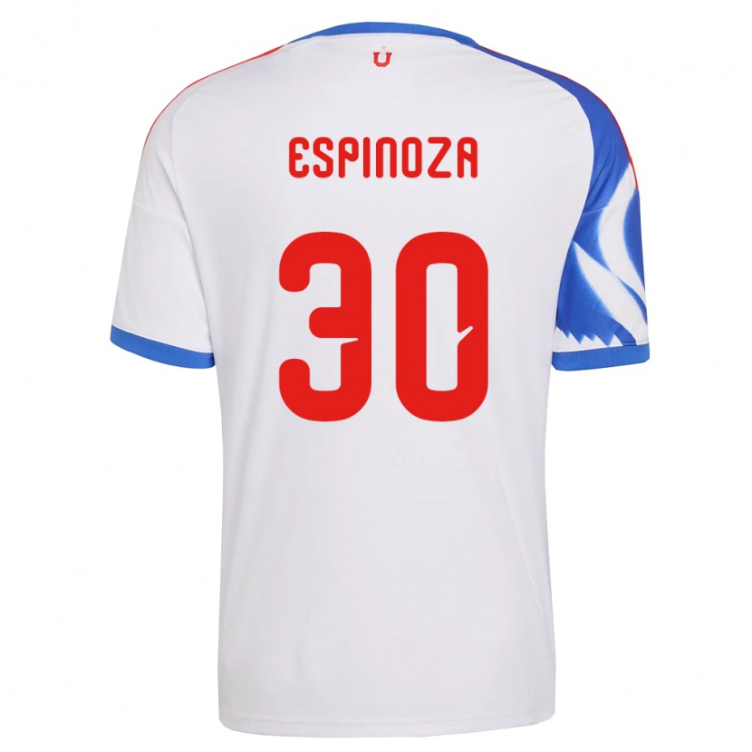 Danxen Niño Camiseta Isidora Espinoza #30 Blanco Azul Marino 2ª Equipación 2026/27 La Camisa México