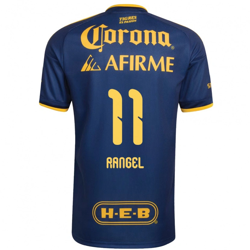 Danxen Niño Camiseta Nayeli Rangel #11 Azul Real Amarillo 2ª Equipación 2026/27 La Camisa México