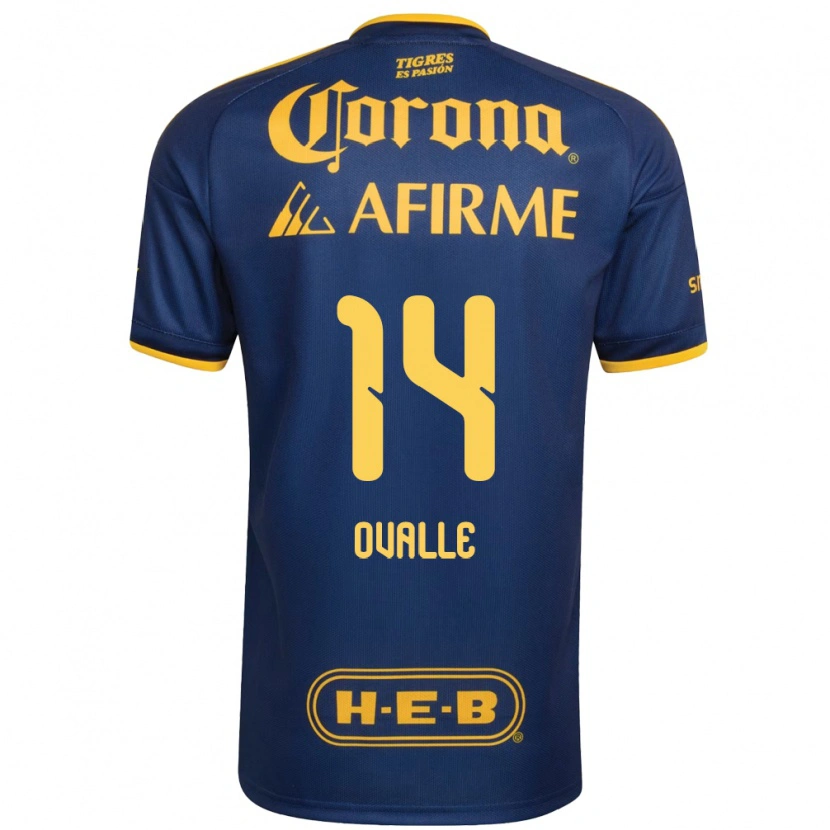 Danxen Niño Camiseta Lizbeth Ovalle #14 Azul Real Amarillo 2ª Equipación 2026/27 La Camisa México