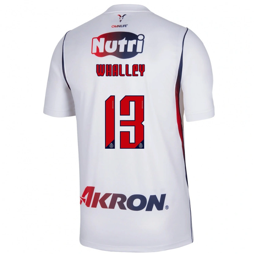 Danxen Niño Camiseta Óscar Whalley #13 Blanco Azul Marino Rojo 2ª Equipación 2026/27 La Camisa México
